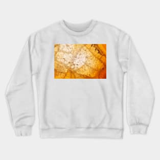 Yellow agate mineral super macro Crewneck Sweatshirt